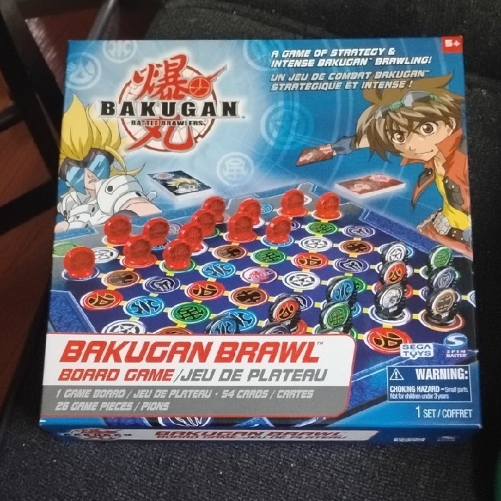 Bakugan Brawl Strategy Board Game with Red and Blue Pieces